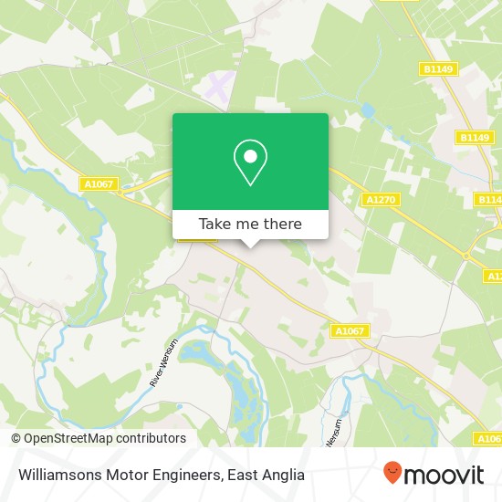 Williamsons Motor Engineers map