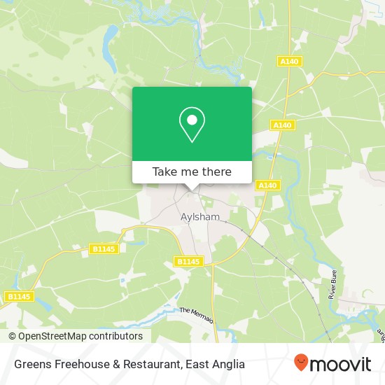 Greens Freehouse & Restaurant map