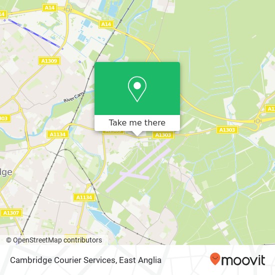 Cambridge Courier Services map