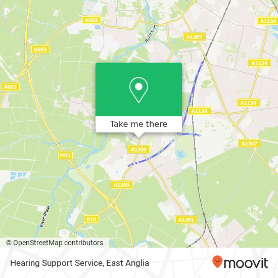Hearing Support Service map