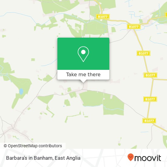 Barbara's in Banham map