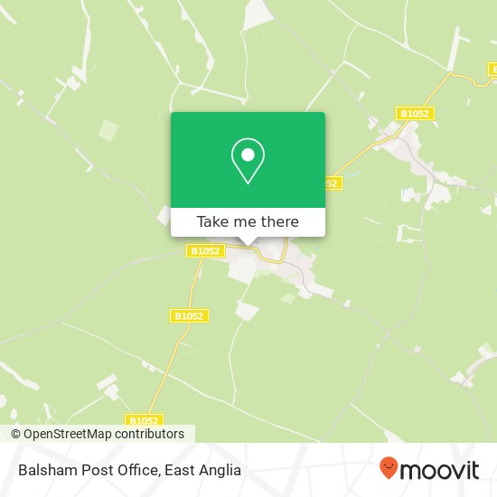 Balsham Post Office map