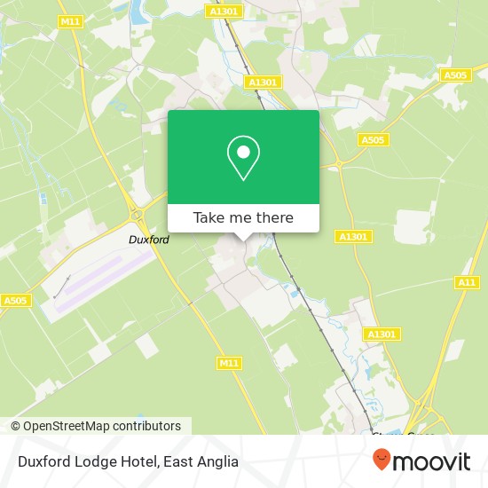 Duxford Lodge Hotel map