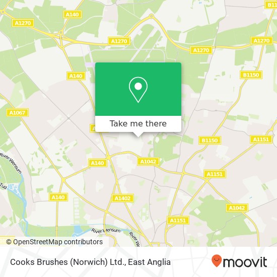 Cooks Brushes (Norwich) Ltd. map