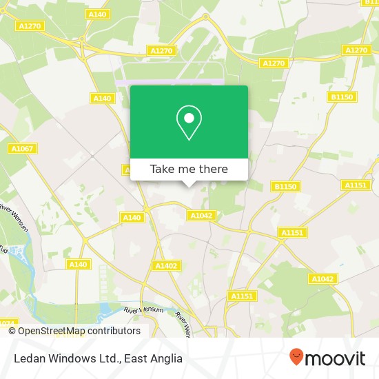 Ledan Windows Ltd. map