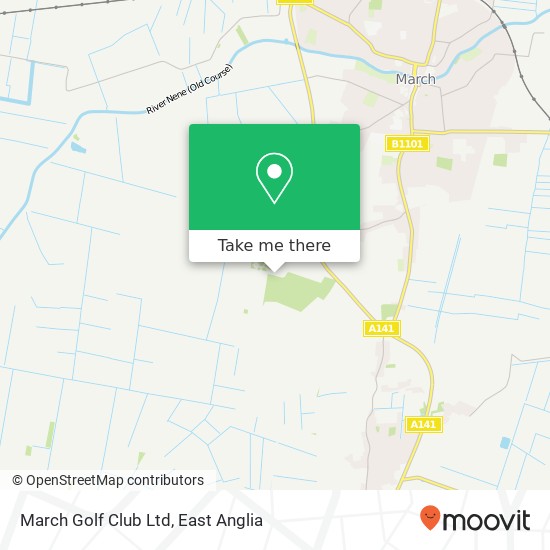 March Golf Club Ltd map