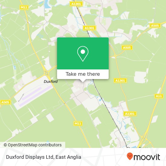 Duxford Displays Ltd map