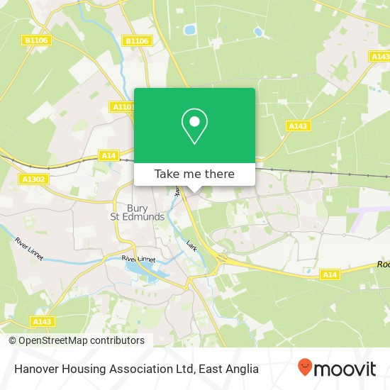 Hanover Housing Association Ltd map