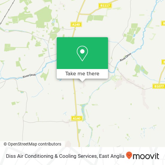 Diss Air Conditioning & Cooling Services map