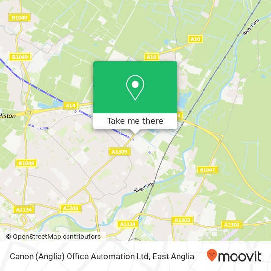 Canon (Anglia) Office Automation Ltd map