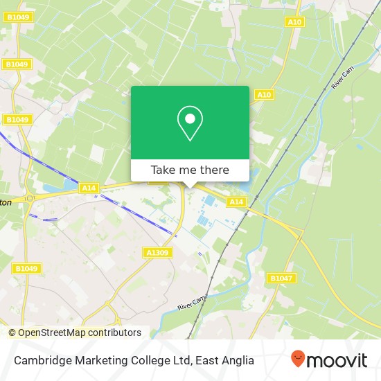 Cambridge Marketing College Ltd map