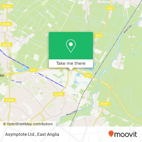 Asymptote Ltd. map