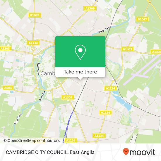 CAMBRIDGE CITY COUNCIL map