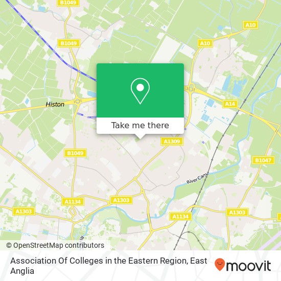 Association Of Colleges in the Eastern Region map
