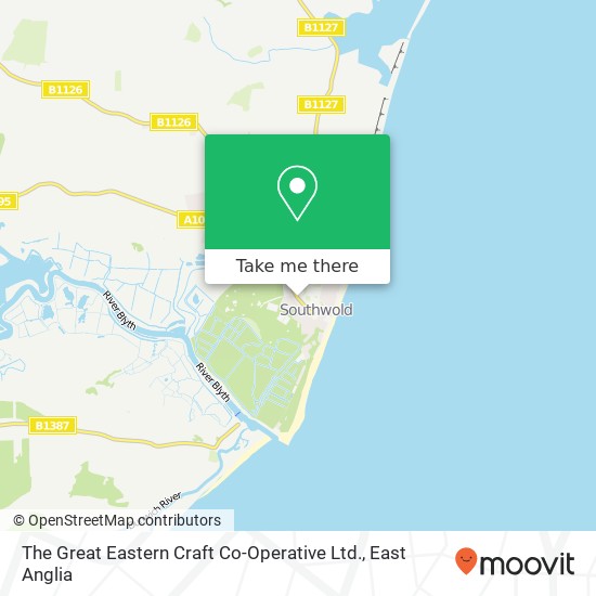 The Great Eastern Craft Co-Operative Ltd. map