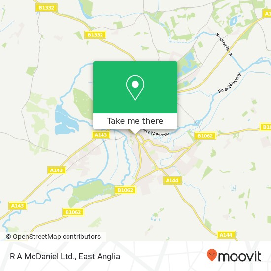 R A McDaniel Ltd. map