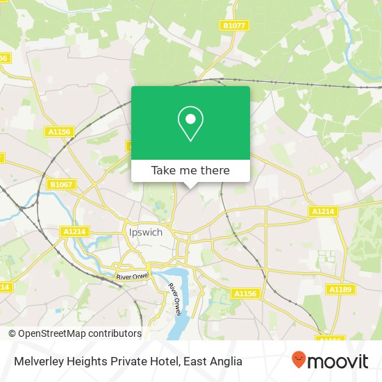 Melverley Heights Private Hotel map