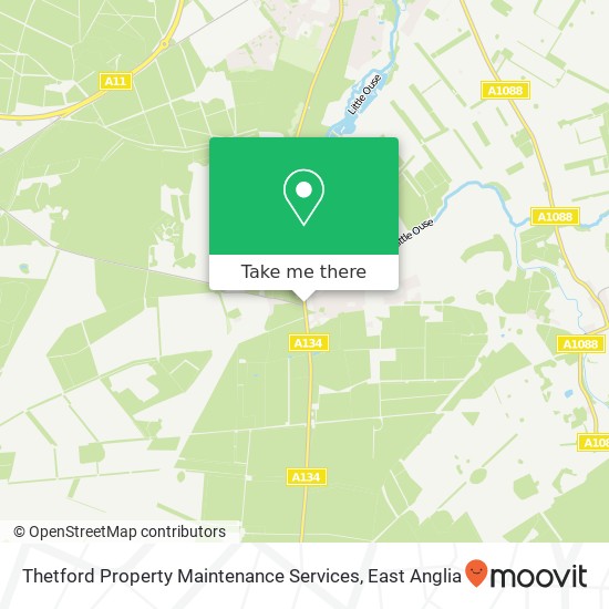 Thetford Property Maintenance Services map