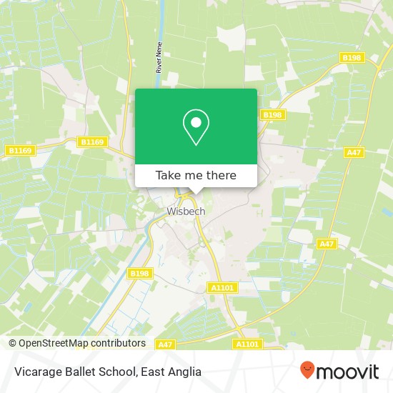 Vicarage Ballet School map