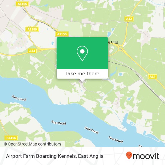 Airport Farm Boarding Kennels map