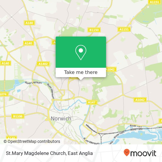 St.Mary Magdelene Church map