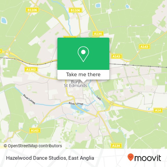 Hazelwood Dance Studios map