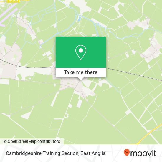 Cambridgeshire Training Section map