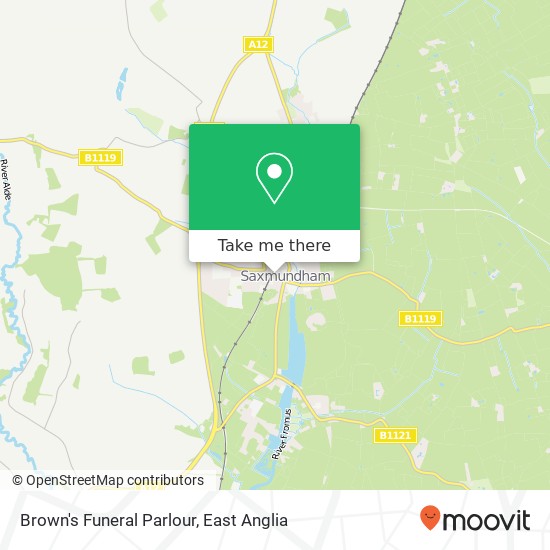 Brown's Funeral Parlour map