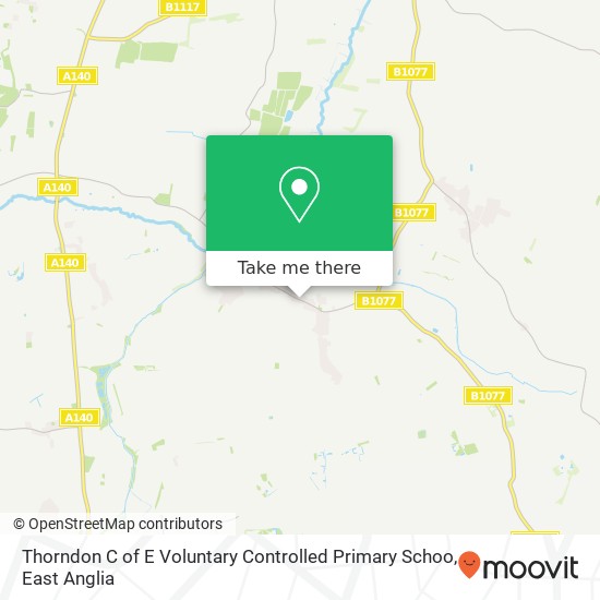 Thorndon C of E Voluntary Controlled Primary Schoo map