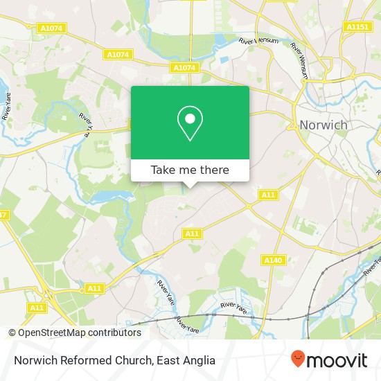 Norwich Reformed Church map