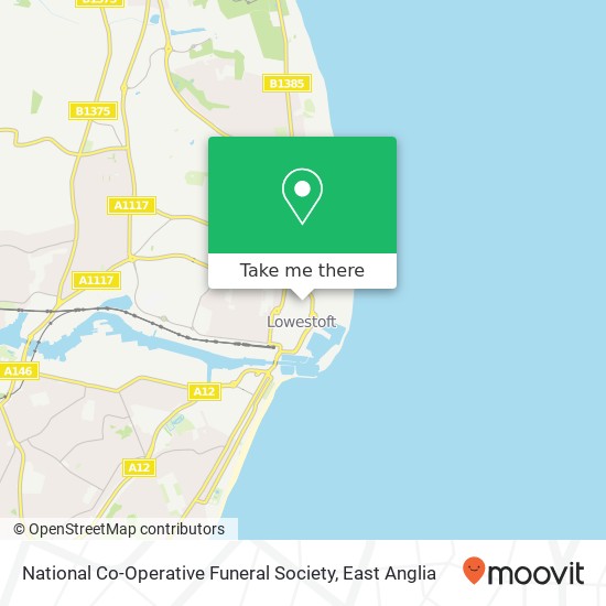 National Co-Operative Funeral Society map