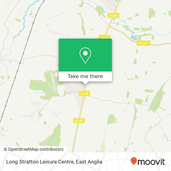 Long Stratton Leisure Centre map
