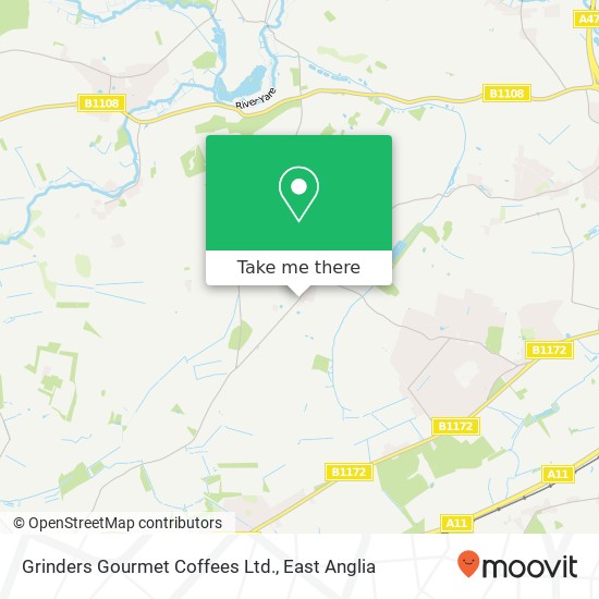 Grinders Gourmet Coffees Ltd. map