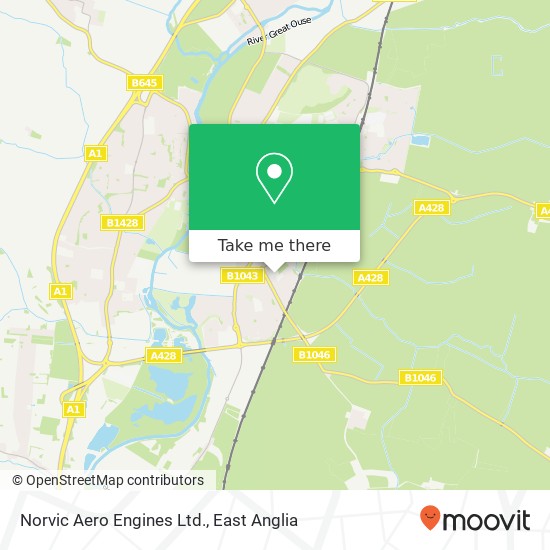 Norvic Aero Engines Ltd. map