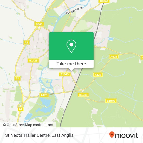 St Neots Trailer Centre map