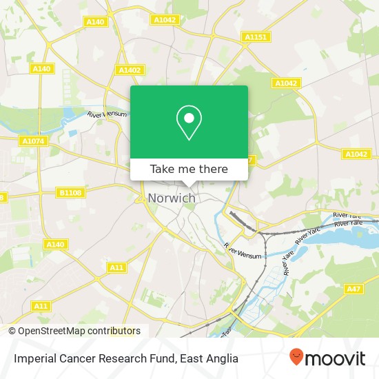 Imperial Cancer Research Fund map