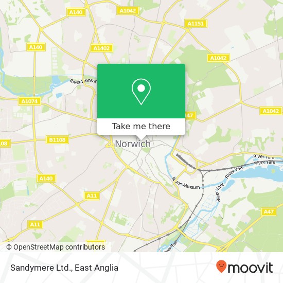 Sandymere Ltd. map