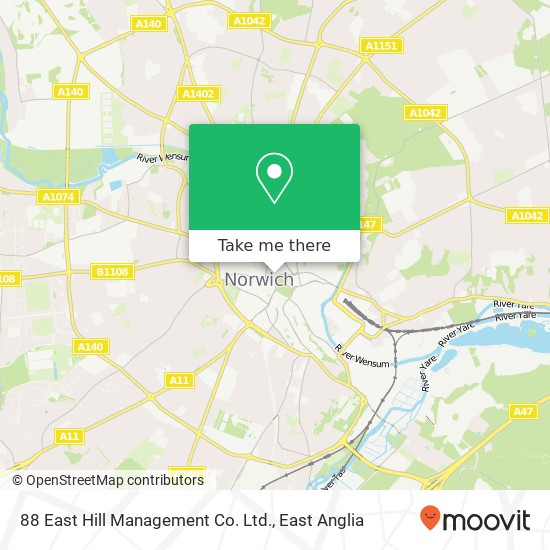 88 East Hill Management Co. Ltd. map