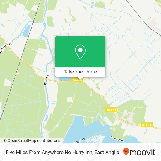 Five Miles From Anywhere No Hurry Inn map