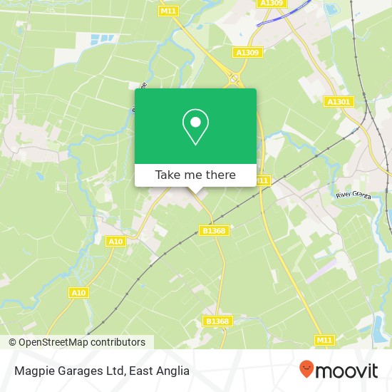 Magpie Garages Ltd map