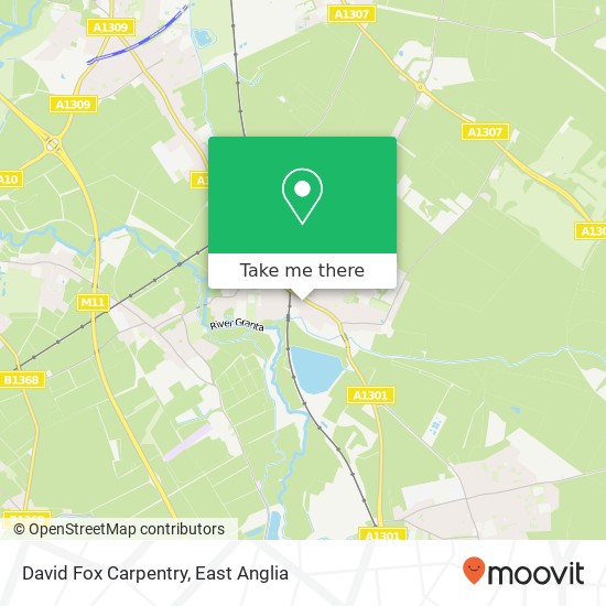 David Fox Carpentry map