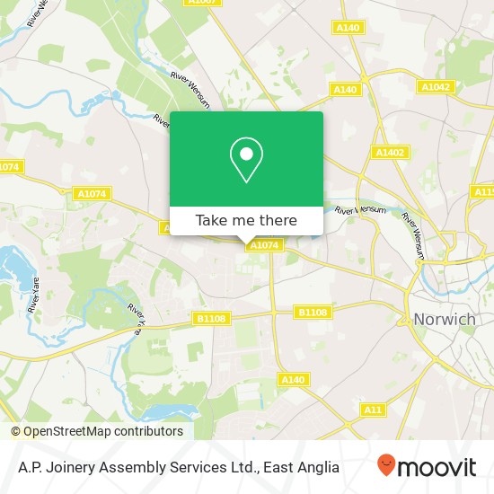 A.P. Joinery Assembly Services Ltd. map