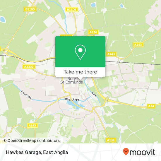 Hawkes Garage map