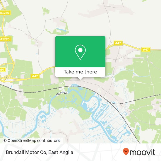 Brundall Motor Co map