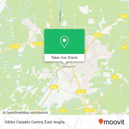 Gibbs Carpets Centre map