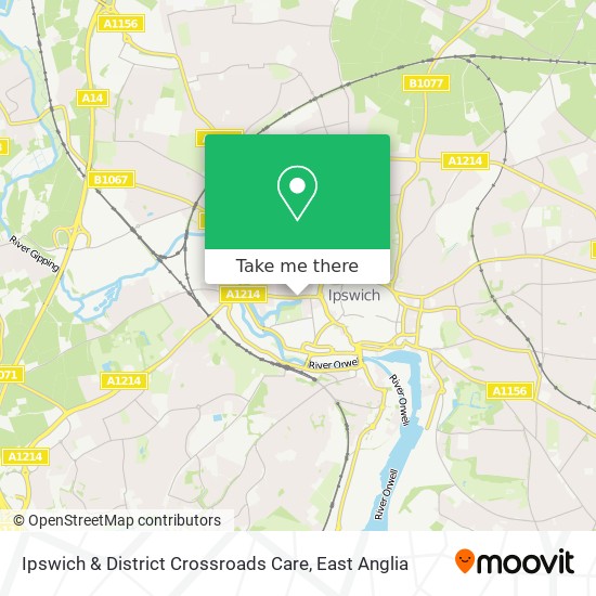 Ipswich & District Crossroads Care map
