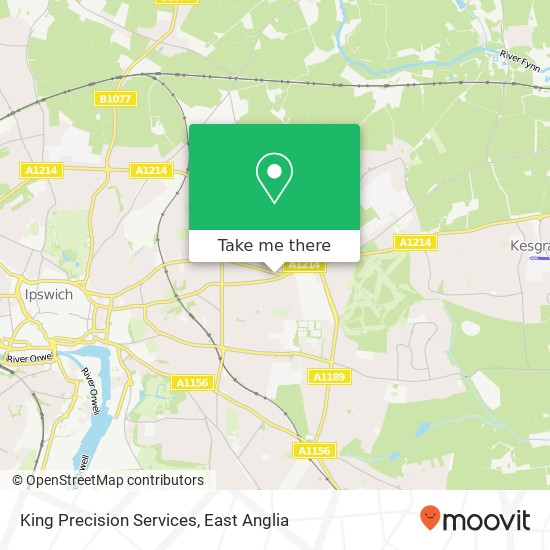 King Precision Services map