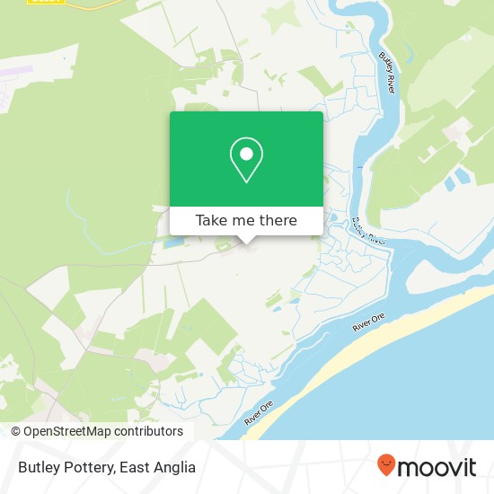 Butley Pottery map