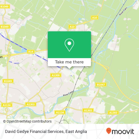 David Gedye Financial Services map