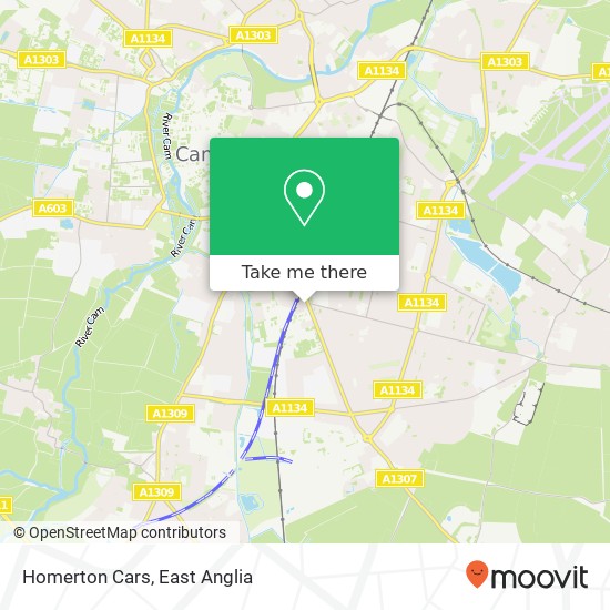 Homerton Cars map